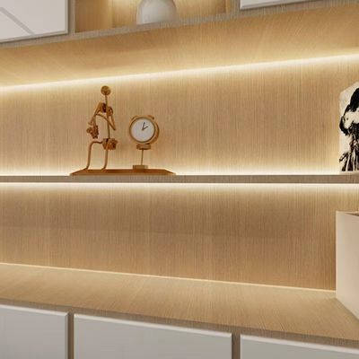 Cabinet d'affichage capteur de mouvement avec lumière LED
