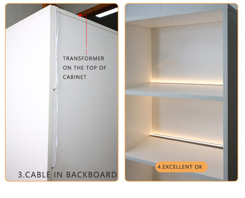 Cabinet d'affichage capteur de mouvement avec lumière LED
