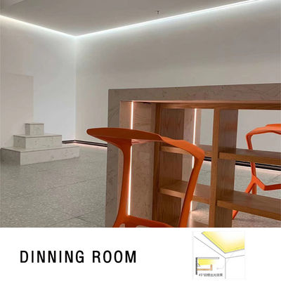 Lumières de cabine LED modernes en aluminium anodisé montées sur la surface