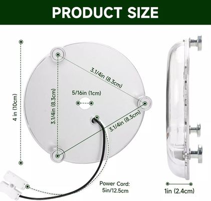 120V 15W Dia sans conducteur 100mm LED Light pour le ventilateur LED