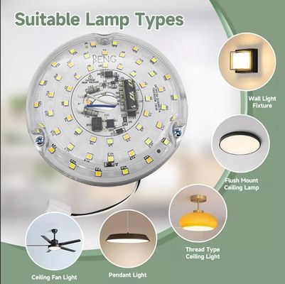 120V 15W Dia sans conducteur 100mm LED Light pour le ventilateur LED