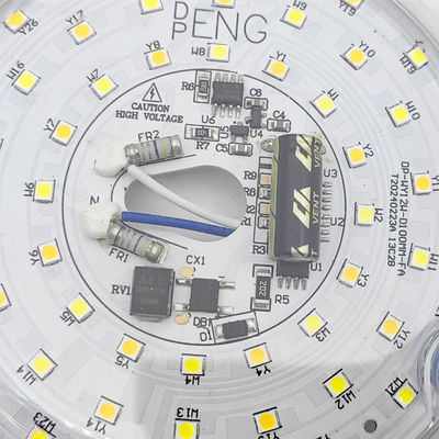Dia100mm Plaque de circuits imprimés ronde 12w 15w AC 110V 120V 230V 3,93' Kit de rétro-éclairage pour plafond Lumière de refroidissement de plafond Ventilateur de plafond Panneau de remplacement de la lumière PCB 18W 3000K 6000K 1800LM 120V CRI90 Dimmable