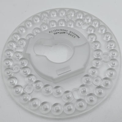Dia125mm 4,9 pouces 24W LED Lampes de ventilateur de plafond Kit de remise à niveau Kit de remplacement de lampe de plafond 5CCT 3000K 3500K 4000K 5000K 6000K Ajustable 12W 18W 24W Commutateur, 2800LM 120V ETL 2 4 Watts