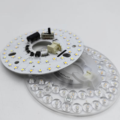 Dia125mm 4,9 pouces 24W LED Lampes de ventilateur de plafond Kit de remise à niveau Kit de remplacement de lampe de plafond 5CCT 3000K 3500K 4000K 5000K 6000K Ajustable 12W 18W 24W Commutateur, 2800LM 120V ETL 2 4 Watts