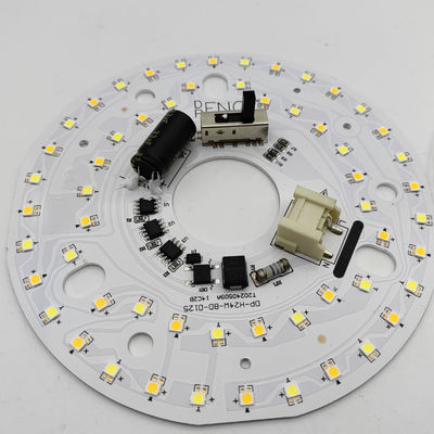 Dia125mm 4,9 pouces 24W LED Lampes de ventilateur de plafond Kit de remise à niveau Kit de remplacement de lampe de plafond 5CCT 3000K 3500K 4000K 5000K 6000K Ajustable 12W 18W 24W Commutateur, 2800LM 120V ETL 2 4 Watts