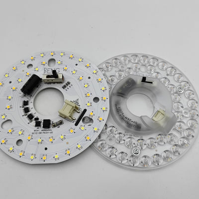 Dia125mm 4,9 pouces 24W LED Lampes de ventilateur de plafond Kit de remise à niveau Kit de remplacement de lampe de plafond 5CCT 3000K 3500K 4000K 5000K 6000K Ajustable 12W 18W 24W Commutateur, 2800LM 120V ETL 2 4 Watts
