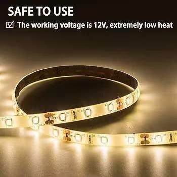Lumières à LED flexibles 600 Unités LED Bandes LED étanches 12 Volts LED Bandes de lumière Pack de 16,4 pieds / 5m pour la fête de la maison de vacances Décoration intérieure extérieure étanche Blanc 1 Pack