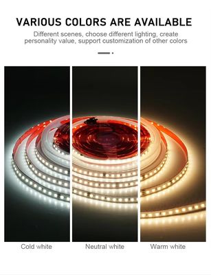 Éd 2835 Smd 120leds lampe à barres de courant Smart Led Strip Light Tape DC24V 10m Éteindre rétro-flux de lumière à bande