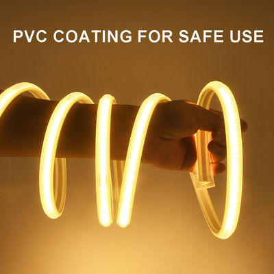 110V 220V étanche à l'eau COB LED avec colle PVC personnalisable bleu / glace bleu / blanc / vert / violet / or / rose