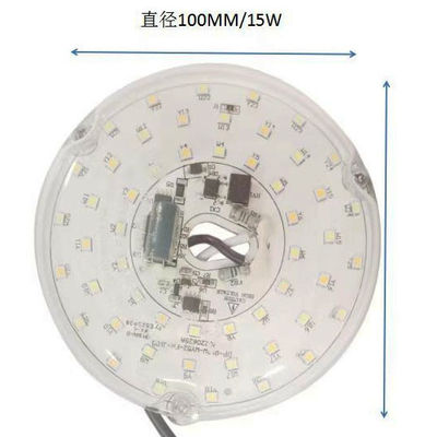 Dia100mm Plaque de circuit imprimé ronde 12w 15w AC 110V 120V 230V 3.93' Kit de rétro-éclairage pour plafond de lumière de ventilateur de plafond de remplacement de panneau de lumière PCB 15W 90 Dimmable