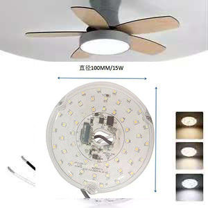 15W 100MM moteur de lumière LED pour salle à manger 120V ventilateur de plafond Kit de remise à niveau du panneau avec les modules DOB