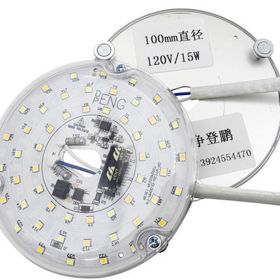 15W 100MM moteur de lumière LED pour salle à manger 120V ventilateur de plafond Kit de remise à niveau du panneau avec les modules DOB