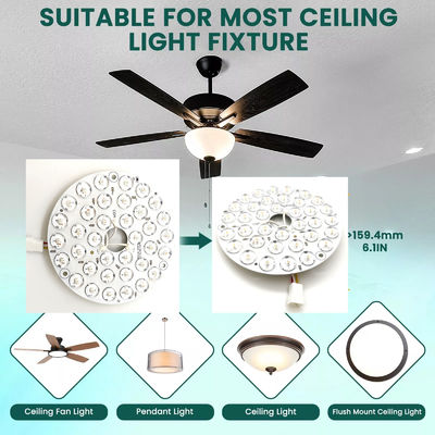 Lumière élevée 230V 15W 110MM 36V 3CCT Pièces de rechange Ventilateur de plafond Plateforme de circuits imprimés Conducteur Moins de modules LED Dimming et réglage de la couleur