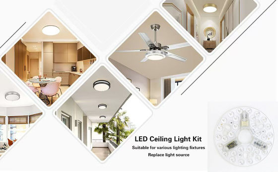Modules LED ERP Rosh 5CCT 12W/18W/24W DIP Switch Ventilateur de plafond avec puissance magique remplace le module LED