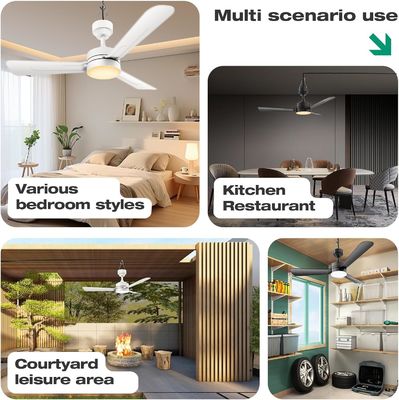 Ventilateurs de plafond avec lumières, 36 &quot;LED ventilateur de lumière suspendue avec un crochet,Ventilateur de plafond de type crochet,Plug dans le plafond ventilateur de lumière,40W,3000-6500k,Télécommande,Ventilateur portable pour le lit de camping,Patios,(Noir)N DFFFFFN`