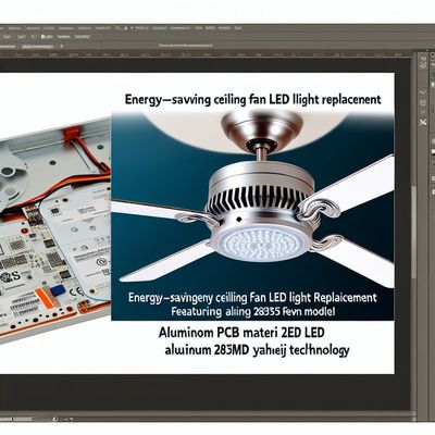 Remplacement de la lumière LED du ventilateur de plafond - PCB en aluminium, LED 2835SMD, 3000K