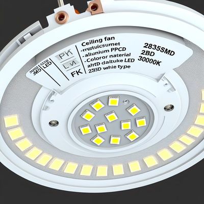 Remplacement de la lumière de ventilateur de plafond à LED 2835SMD - PCB en aluminium 3000K certifié Energy Star