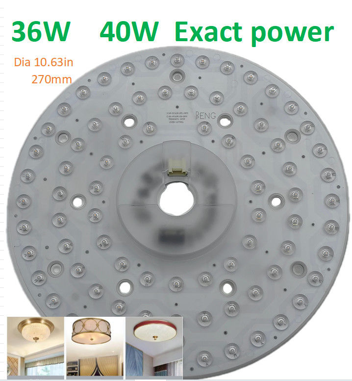 10.63" 270 mm remplacement de lampe de plafond à LED ronde 120v kit de lampe à LED pour plafond avec certificat FCC,ETL,CB,CE,LVD,EMC