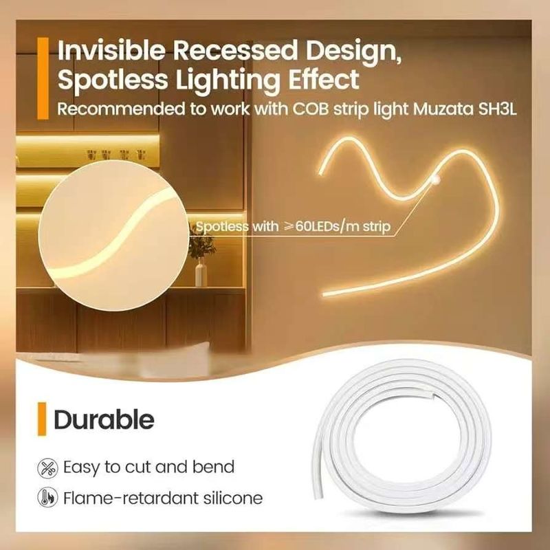 Décoration de bricolage Tubes lumineux à bande de néon RGB personnalisés 12v 24v SFlexible Lumière à bande de néon Pour la décoration des fêtes Silicone IP67 étanche à l'eau Lumière de néon extérieure