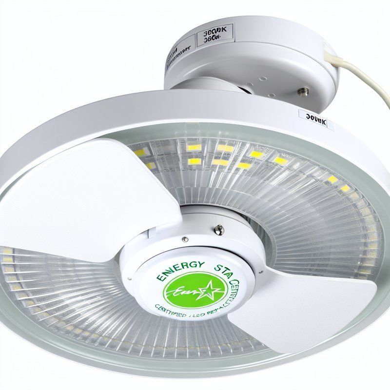 Remplacement de la lumière LED du ventilateur de plafond certifié Energy Star - blanc 3000K