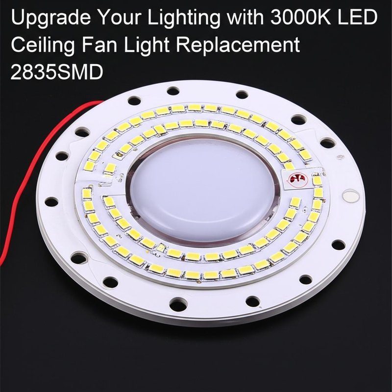 Remplacez votre éclairage avec un remplacement de lumière de ventilateur de plafond LED 3000K 2835SMD