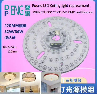 220mm réglable rond LED plafond lumineux de remplacement 120v Aluminium PCB BOARD Circuit PCBA Pour plafond lumineux