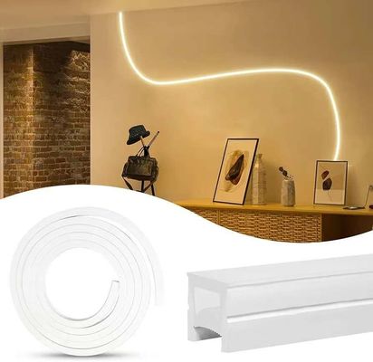 Éclairage extérieur étanche à l'eau 12/24V Silicone LED Strip Pour la décoration de la maison Neon LED Strip Lumières Blanc 16,4ft/5m Neon Light Strip 12V Silicone étanche à l'eau LED flexible Neon Lumières à corde Pour la salle de bains Festival