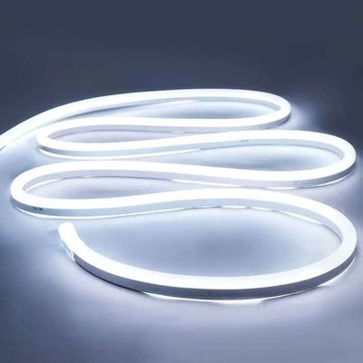 16.5FT / 5 Mètre Système de canaux LED en silicone sans tache Tube flexible en retrait avec couverture blanche laiteuse Tracé plus large Pour 12 mm LED étanche à l'eau Lumière à bande USC7 WW