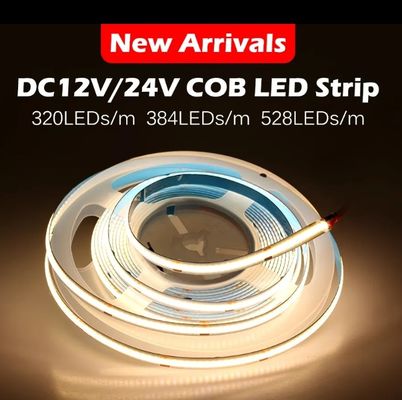COB Strip Light Car Led Strip Light 320led 384led 480led 528led 768leds RGB COB Led Strip Light Pour le profilé en aluminium